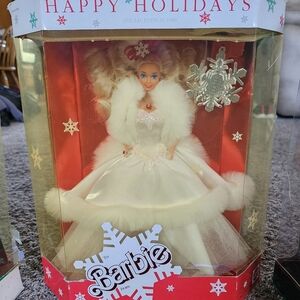 Holiday Collection Barbies.